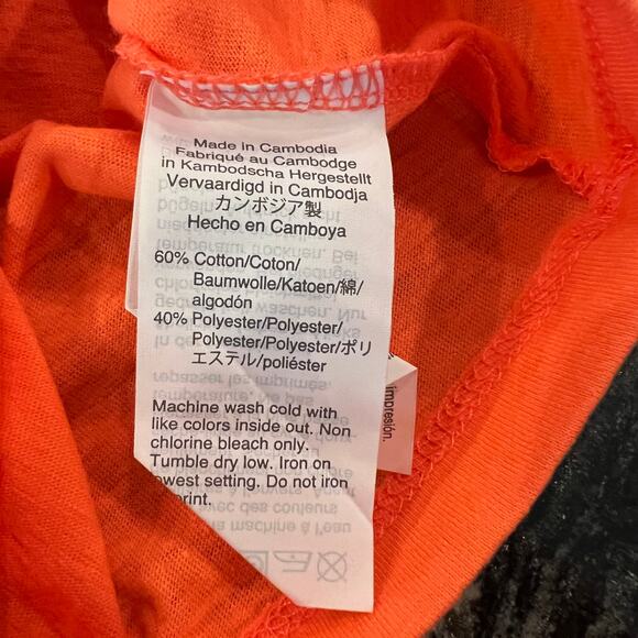 NWT J. Crew Boys' Orange/Coral W/"Chill Out" Graphic T-Shirt - Picture 8 of 9